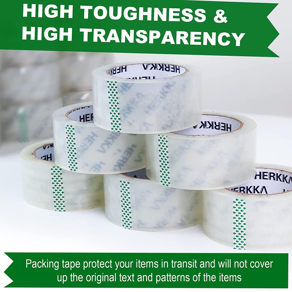 Clear Packing Tape, 2" Wide, 110 Yards Per Roll