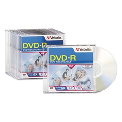 VERBATIM DVD-R 4.7GB (10 PACK) W/ JEWEL CASE #VER95099