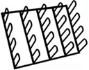 VINYL WALL RACK HEAVY DUTY     EACH