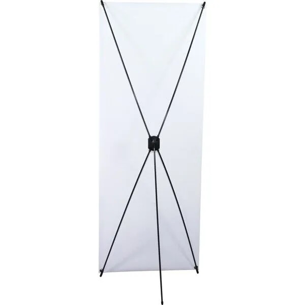 X-Tend Spring Back Banner Stand 33.5”w x 78.75”h Silver