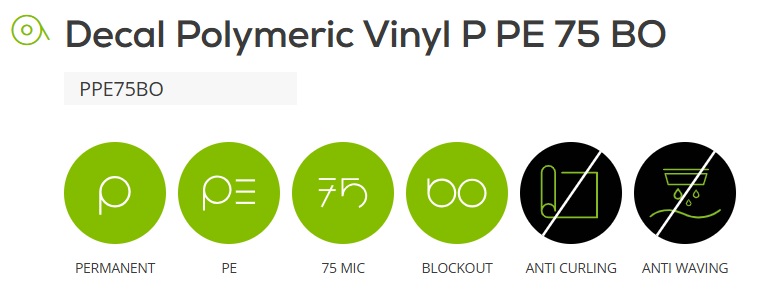 Decal 3 Mil. Gloss Air Release Grayback 54" x 50yd.