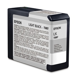 EPSON 3800 LIGHT BLACK ULTRA CHROME K3 80 ML EPST580700