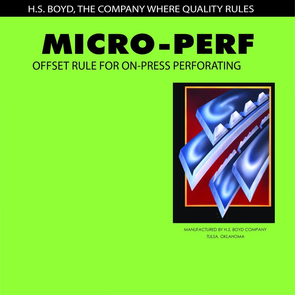 HS Boyd #4001 Micro-Perf 40 Tooth Roll 20' for Card Stock