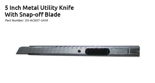 5&quot; Metal Utility Knife with Snap-Off Blade