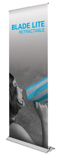 Blade Lite 920 Retractable Banner Stand, Silver 36"