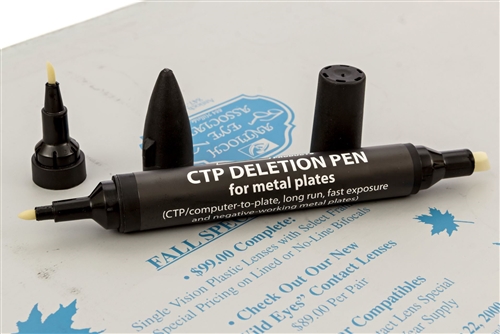 CTP 1000 Deletion Pen, 3 Tip Burnishine