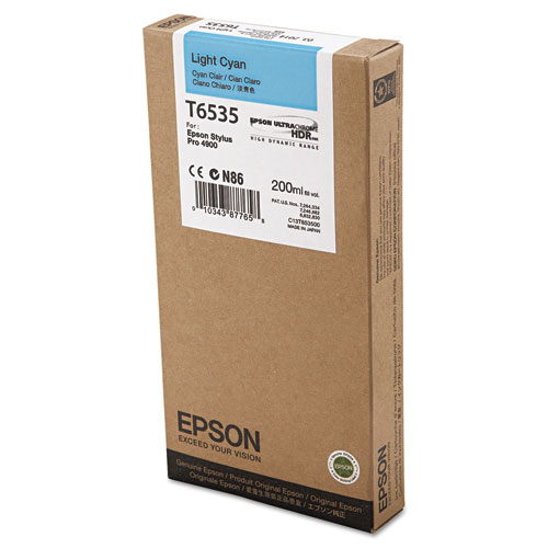 Epson UltraChrome HDR Ink, Light Cyan #T6535