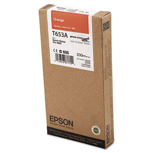 Epson UltraChrome HDR Ink, Orange #T653A