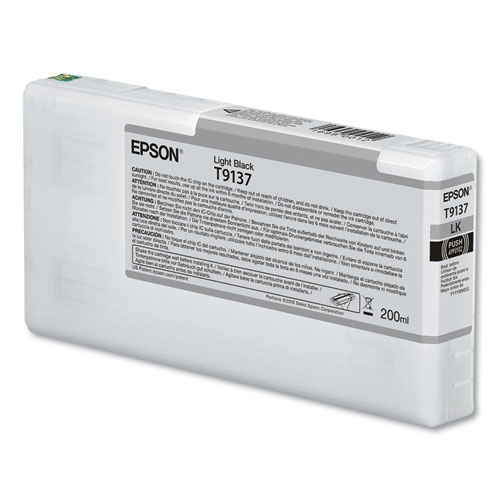 Epson T913700 Light Black 200ml Ultra Chrome HDX Ink