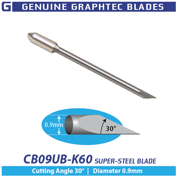 Graphtec CB09UB-K60 Tint Blade 30°/ 0.9mm (5 Pack)