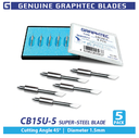 CB15U Super-Steel blade - 45°/ 1.5mm for FC, FCX, CE Series, 5 Pack