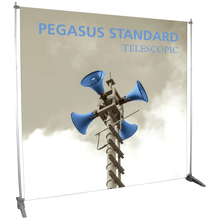 Pegasus Banner Stand Standard Silver Telescopic 8' x 8'