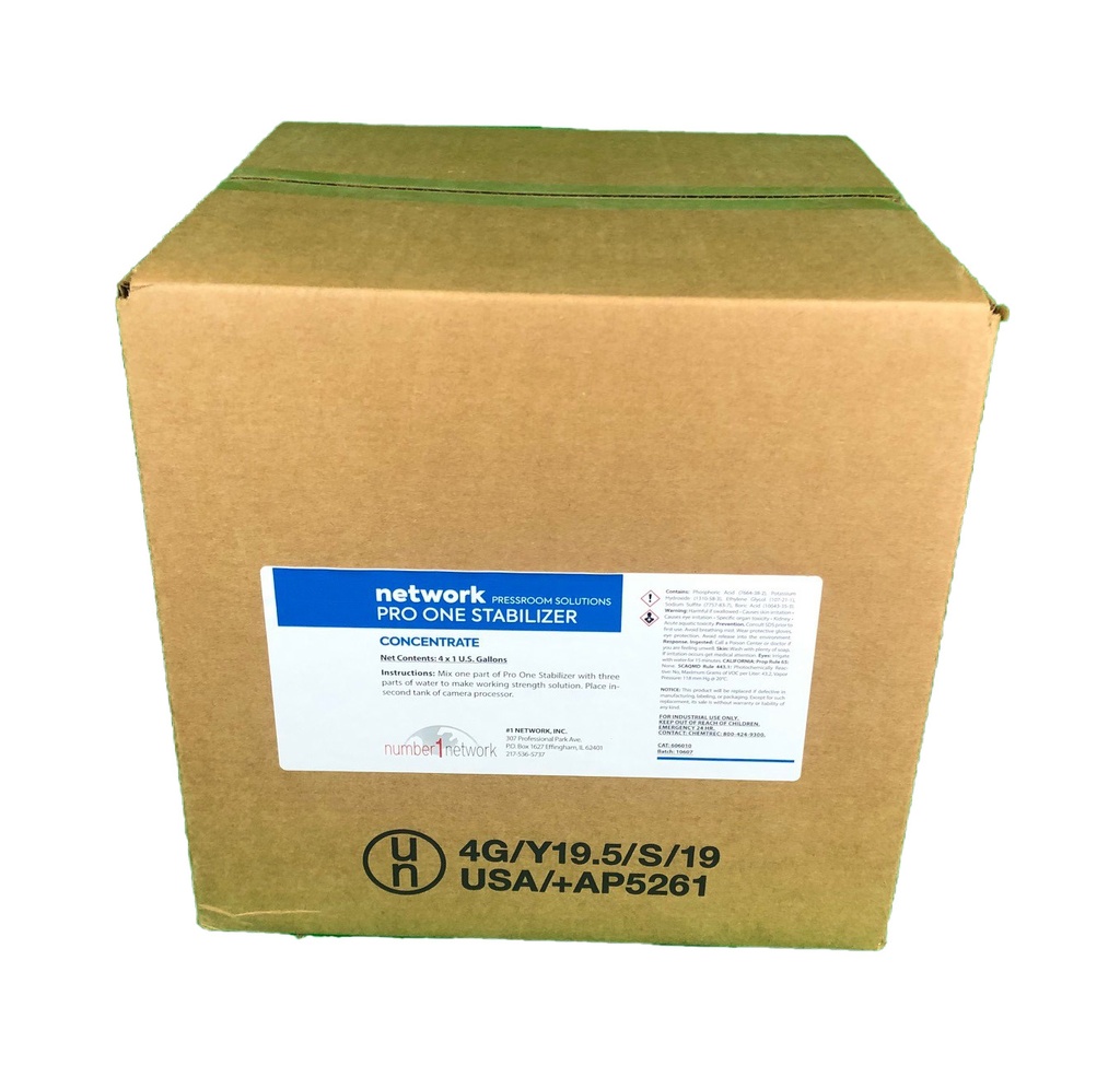 Network Pro One Stabilizer, Case of 4 Gallons 606010