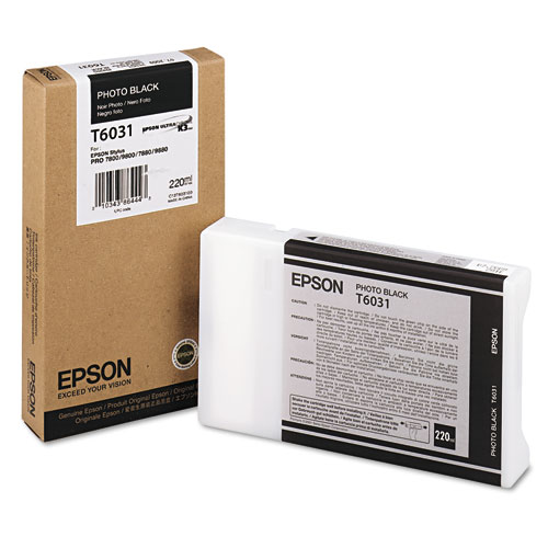 Epson U-CHROME K3 Photo Black 220ml T6031 (7800/9800/7880/9880)