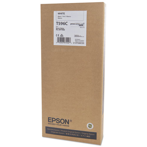 Epson UltraChrome HDR White, 350ml. T596C00