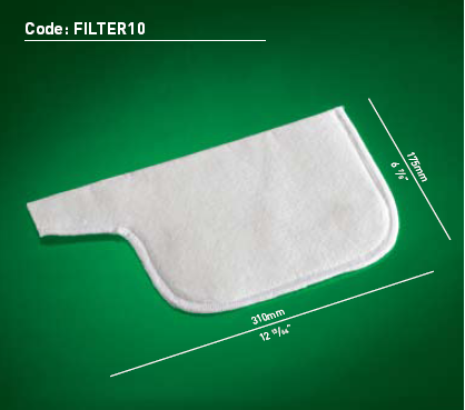 #10 Spout Filter Bag 12 1/8&quot; x 6 7/8&quot; x 1 3/16&quot; #FILTER10