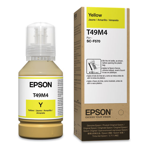 Epson T49M4 Yellow Dye-Sub Ink, 140ml.