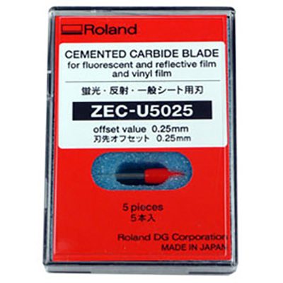 Roland 45 Degree/.25 Offset Carbide Blade, 5-Pack Standard Materials #ZEC-U5025