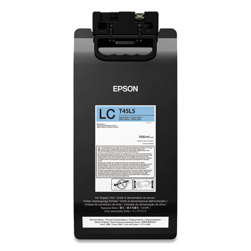 Epson UltraChrome GS3 Ink, 1.5L, Light Cyan #T45L520