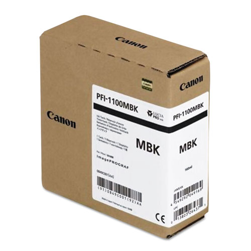 Canon PFI-1100 MBK - Matte Black Pigment Ink Tank 160ml