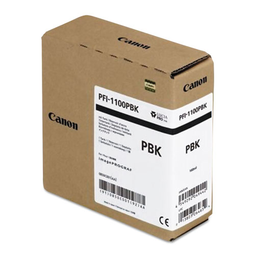 Canon PFI-1100 PBK - Photo Black Pigment Ink Tank 160ml