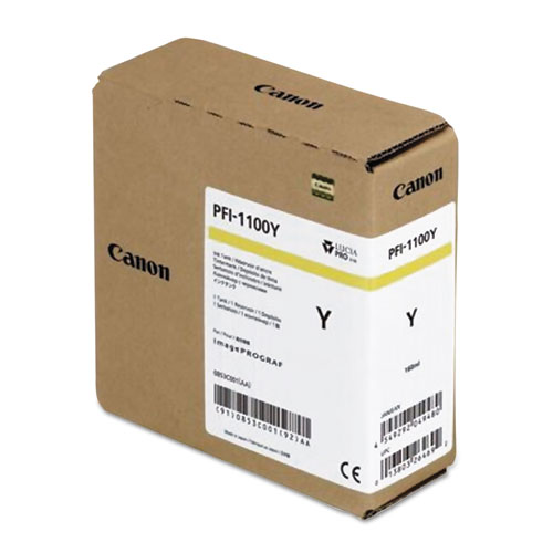 Canon PFI-1100 Y - Yellow Pigment Ink Tank 160ml