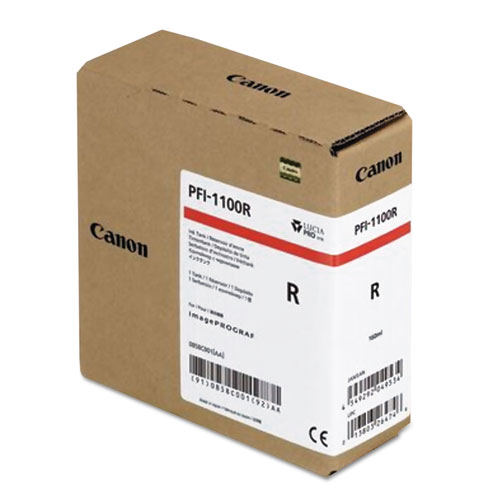 Canon PFI-1100 R - Red Pigment Ink Tank 160ml