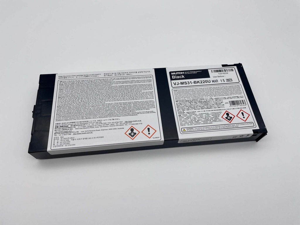 Mutoh MS31 Black Ink, 220ml.