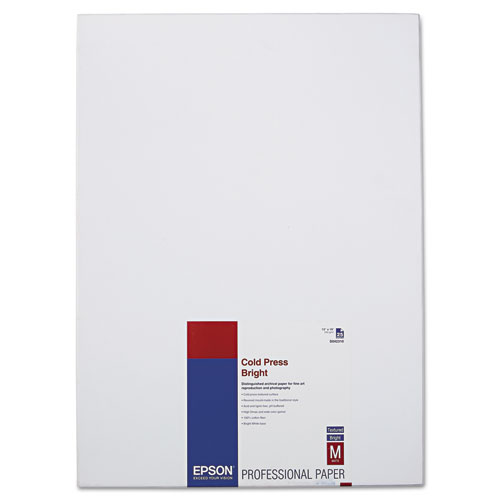 Epson Cold Press Bright Fine Art Paper 13" x 19" (25 Sheets) #S042310