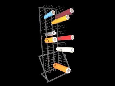 Heavy Duty Floor Rack, 44 Rolls - 3" Cores