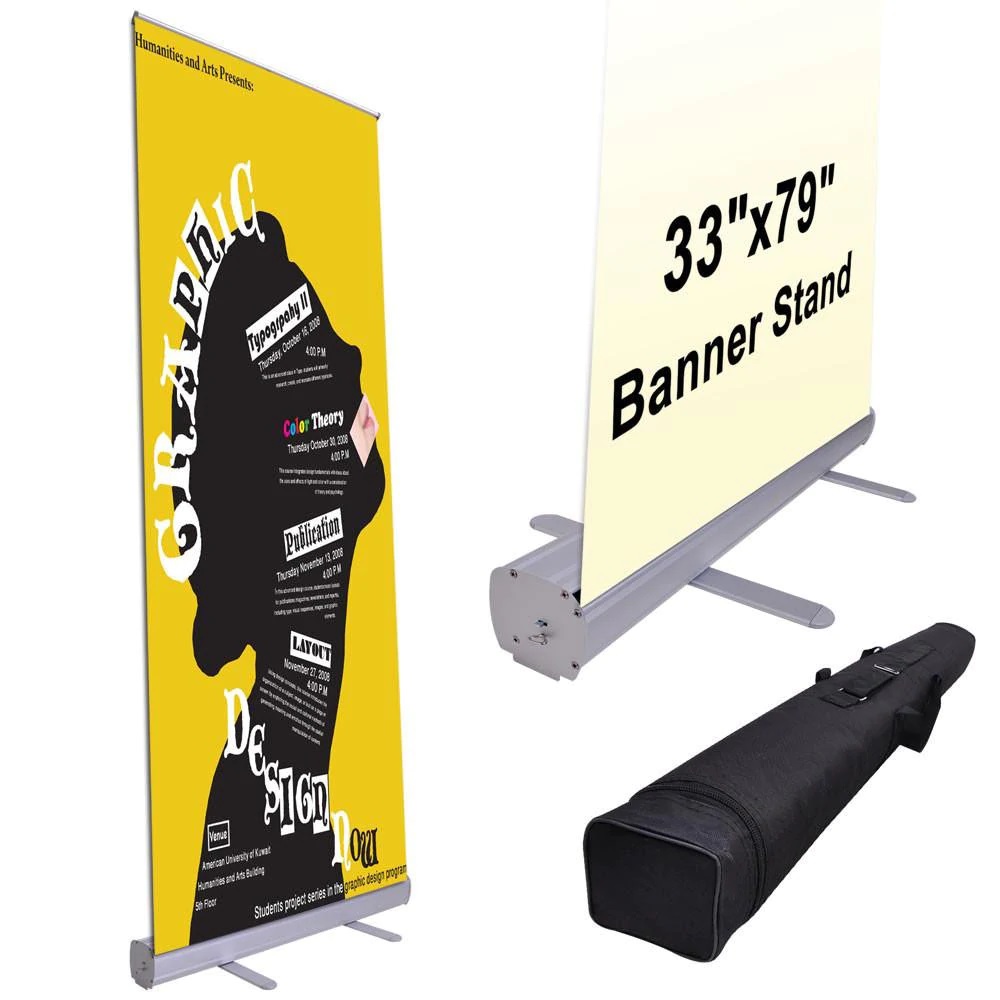 Eagle Economy Rollup Retractable Stand 33" x 79"
