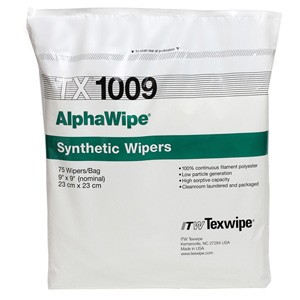 TX1009 Texwipe AlphaWipe 9” x 9” Cleanroom Wipers (150 Wipes)