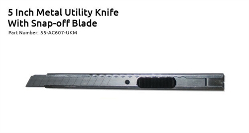 [UKM55] 5" Metal Utility Knife with Snap-Off Blade