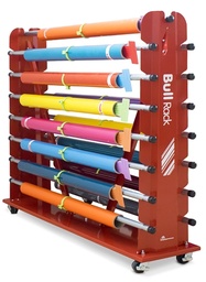 [BR16] Bullrack Mobile Roll Storage, 16 Rolls with Poles