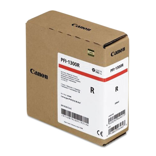 [PFI1300R] Canon PFI-1300 Red 330ml. #0819C001AA