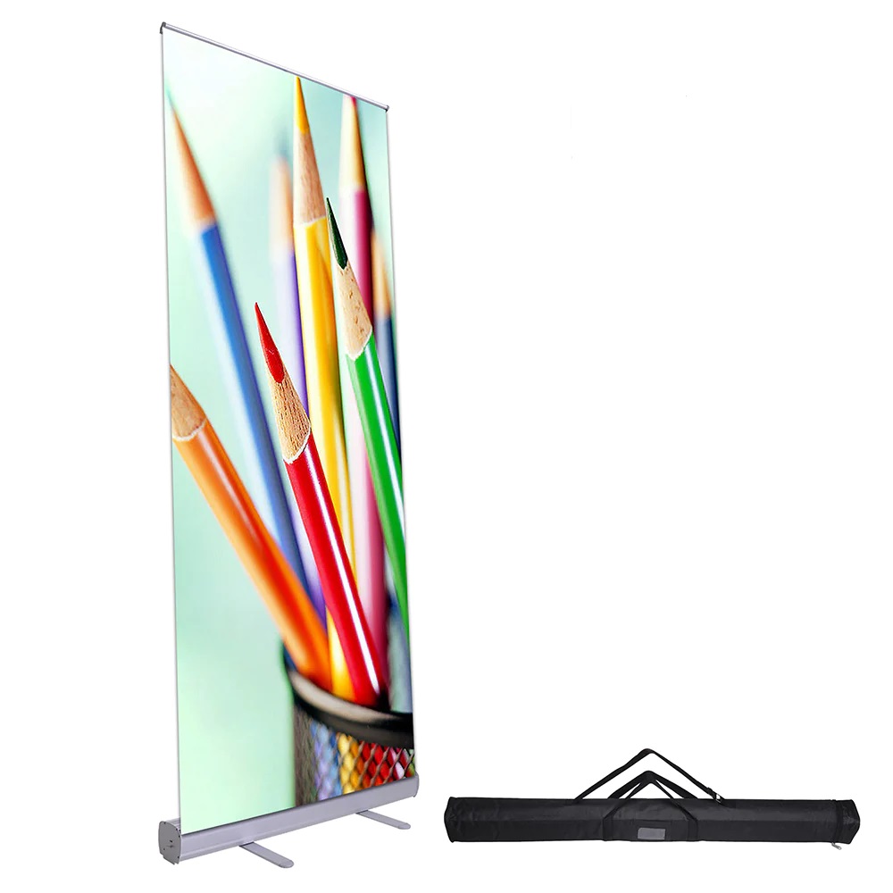 Eagle Retractable Banner Stand 33" x 79" RollUp Walker Supply Co