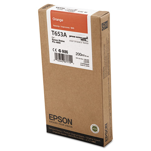 [EPST653A00] Epson UltraChrome HDR Ink, Orange #T653A