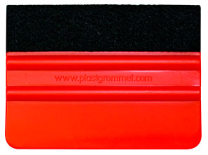 [FESR4] Felt Squeegee 4" Red, 10 Pack #PHREP10RF