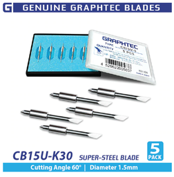 [GT103] Graphtec Supersteel 30 Degree (5-PACK) 1.5mm #CB15U-K30-5