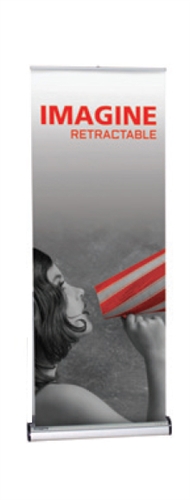 [ORB400] Imagine 800 Retractable Banner Stand, Silver 31.5" x 83.5"