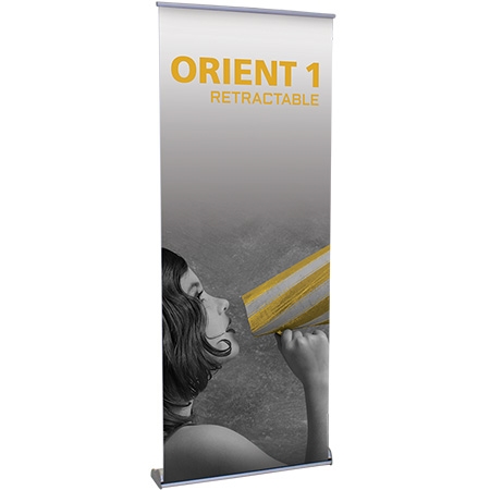 [ORNT800S1] Orient 800 Retractable Banner Stand, Silver 31.5"