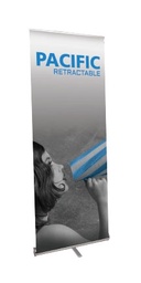 [PAC1000S] Pacific 1000 Banner Stand,  Silver 39.25&quot;