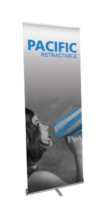 [PAC1000S] Pacific 1000 Banner Stand,  Silver 39.25"