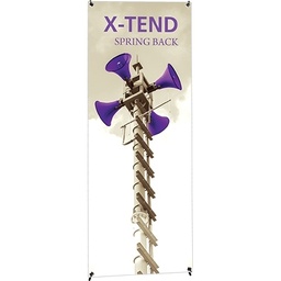 [XTD1] X-Tend Spring Back Banner Stand 23.62&quot; X 63&quot; Silver