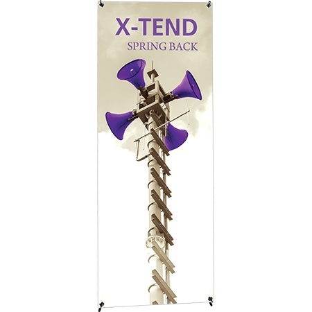 [XTD1] X-Tend Spring Back Banner Stand 23.62" X 63" Silver