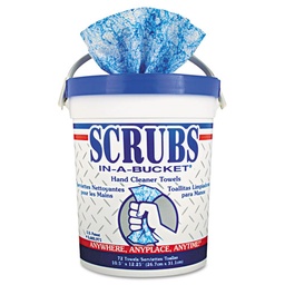 [ITW42272CT] Scrubs In-A-Bucket Hand Cleaner Towels 10 x 12 Bucket, Case of 6