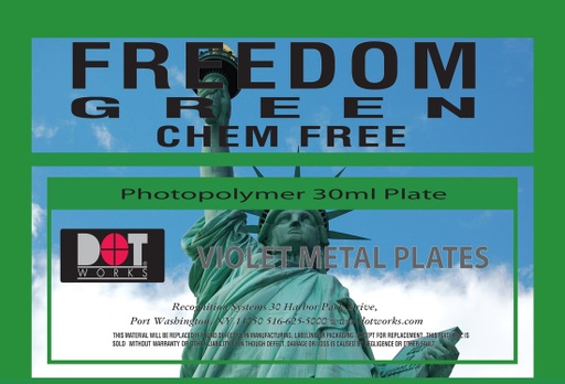 [FG101] Freedom Green 11-3/4" x 18" .008 SC (50)