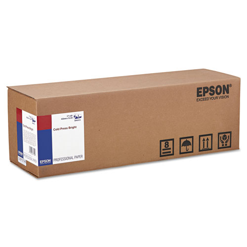 [EPS313] Epson Cold Press Bright Fine Art Paper, 17" x 50' #S042313