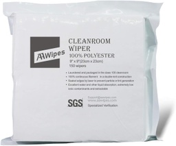 [AA1009] Cleanroom Double Knit 100% Polyester Wipes 9&quot; x 9&quot; (150 Bag)